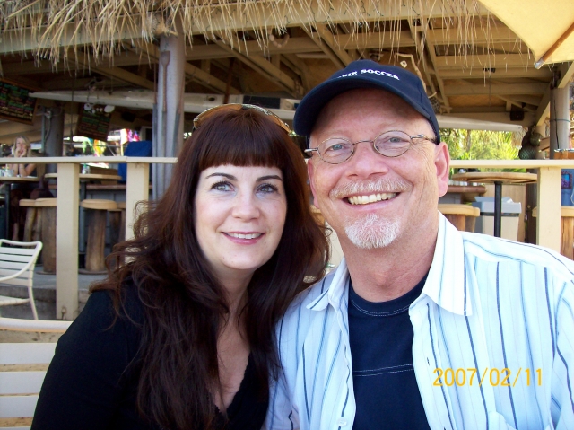 Gerard Alberts recently with Karen on Big Island, Hawaii